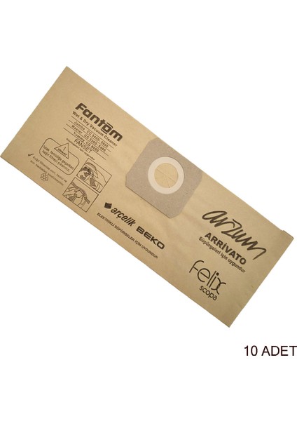 Magic Du 1850 - Wd 1650 - Wf 4000 Uyumlu Süpürge Toz Torbası - 20 Adet