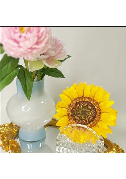 Sarı 20'li Tek Kullanımlık Ayçiçeği Şekilli Baskılı Peçete Doğum Günü fırsatları