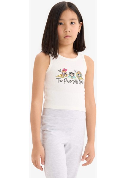 Kız Çocuk PowerPuff Girls Bisiklet Yaka Atlet E6520A825HS