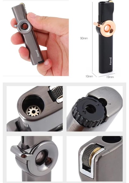 Gümüş Gazlı Torch Pürmüz Çakmak SMC454MR03