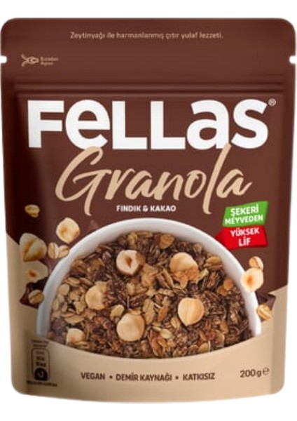 Granola Fındık & Kakao 200 gr