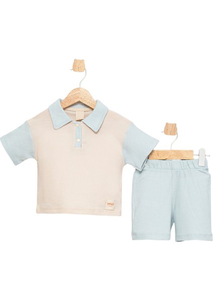 Erkek Bebek Polo Yaka Smile Etiketli Şortlu Takım fiyatları