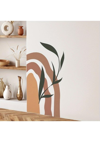 Yaprak Desenli Bohem Duvar Sticker 65 x 100 cm modelleri