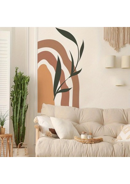 Yaprak Desenli Bohem Duvar Sticker 65 x 100 cm indirimleri