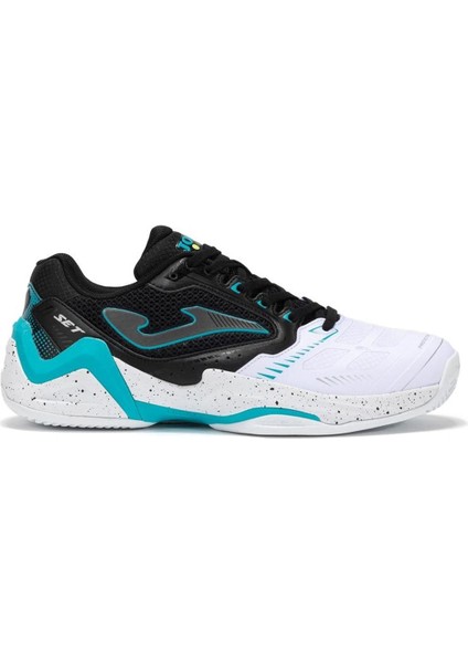 Set Men 2541 Blanco Negro Beyaz Erkek Tenis Ayakkabısı