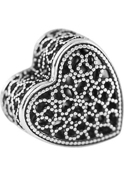 Kafes Tipi Kalp Charm