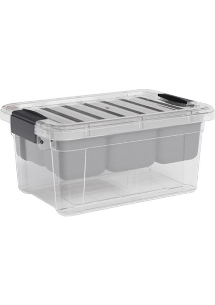 Kilitli Bölmeli Saklama Kutusu, Bujiteri Takı Dikiş Ip Kaşık Hırdavat Organizer 6,25 Litre