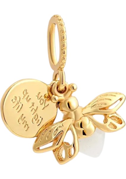 Gold Karanlıkta Parlayan Ateş Böceği Charm