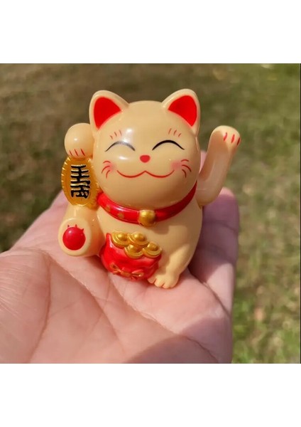 El Sallayan Beyaz Kedi Mini 2inch Güneş Enerjili Otomatik Sallanan modelleri