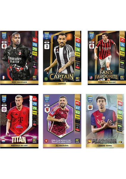 Fıfa 365 Adrenalyn Xl 2025 Futbolcu Kartları 10 Paket (60 KART)