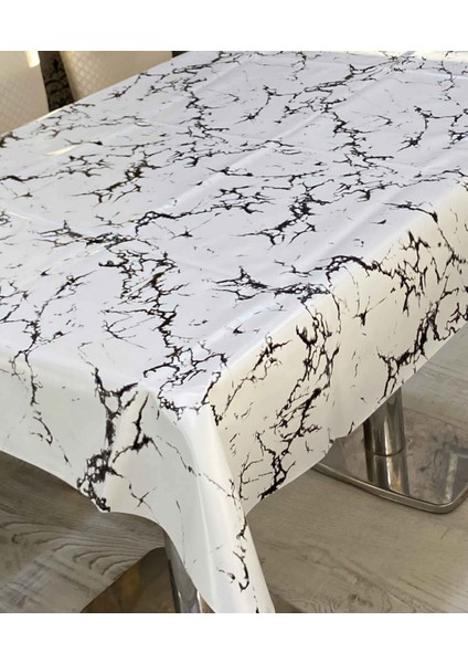Pvc Kaymaz Elyaf Tabanlı Silinebilir Masa Örtüsü Su Geçirmez Muşamba Sofra Bezi Mermer Desenli fiyatları