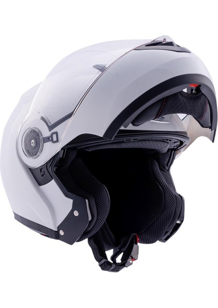 ZS-3050 Solid White Çene Açılır Kask modelleri