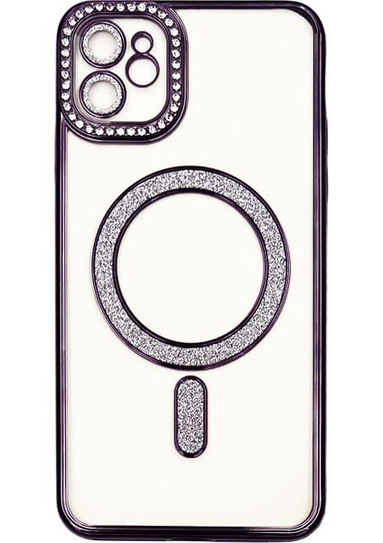 Apple iPhone 11 Uyumlu Taşlı Seri Arka Koruma Kılıf