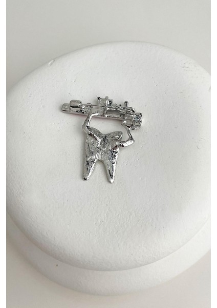 Fırçalı Sallantılı Diş Broş (4 cm)