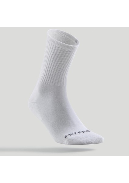 Artengo Spor Çorabı - Uzun Konçlu - 3 Çift - Beyaz - Rs 100