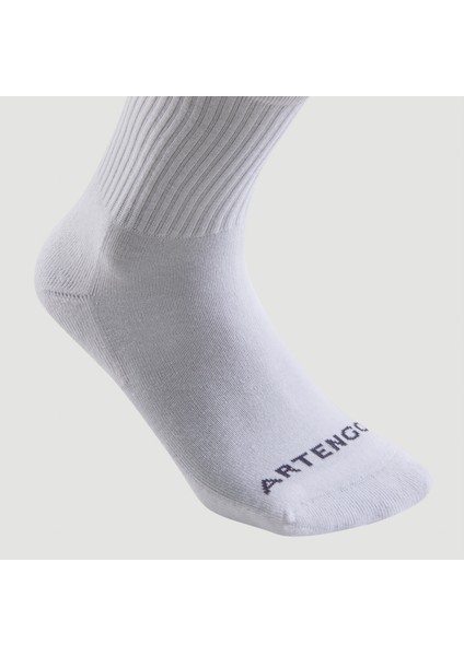 Artengo Spor Çorabı - Uzun Konçlu - 3 Çift - Beyaz - Rs 100