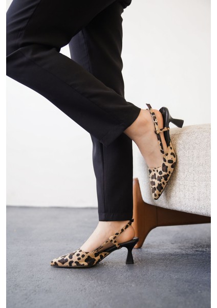 Kadın Erica Topuklu Ayakkabı - Leopar fiyatları