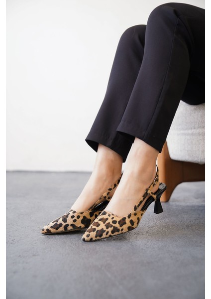 Kadın Erica Topuklu Ayakkabı - Leopar modelleri