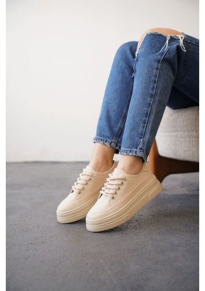 Kadın Blade Keten Yazlık Spor Ayakkabı - Ten fiyatları