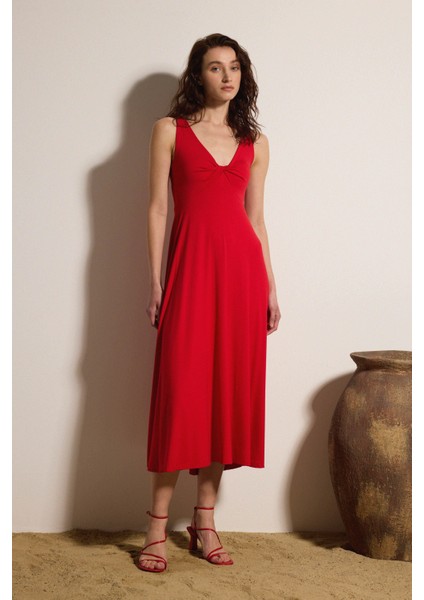 Askılı Midi Elbise modelleri