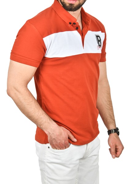 Erkek Slim Fit Nefes Alan Pamuklu Kumaş Dar Kesim Kıvrılmaz Yaka Polo Yaka Tişört 2503019 fiyatları