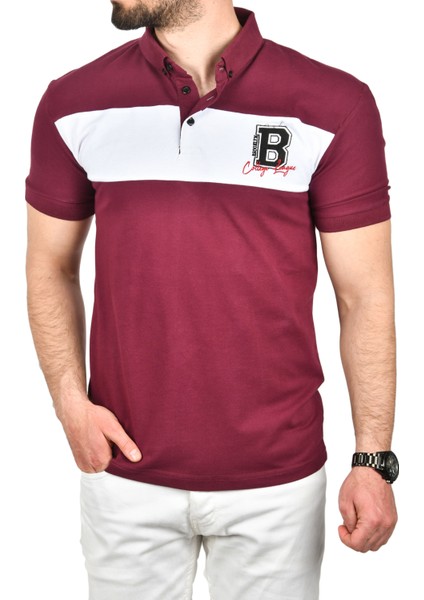 Erkek Slim Fit Nefes Alan Pamuklu Kumaş Dar Kesim Kıvrılmaz Yaka Polo Yaka Tişört 2503019 indirimleri