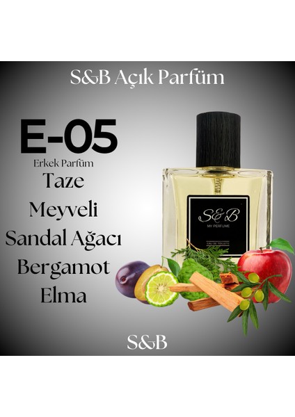 S&b E-05 (Muadil: Hug Bos - Bos Bottles) Erkek Parfüm 50ML