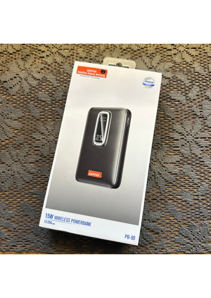 Iphone Uyumlu Magsafe Powerbank Kablosuz Telefon Şarj Aleti 15W 10.000 Mah Pb-90 modelleri