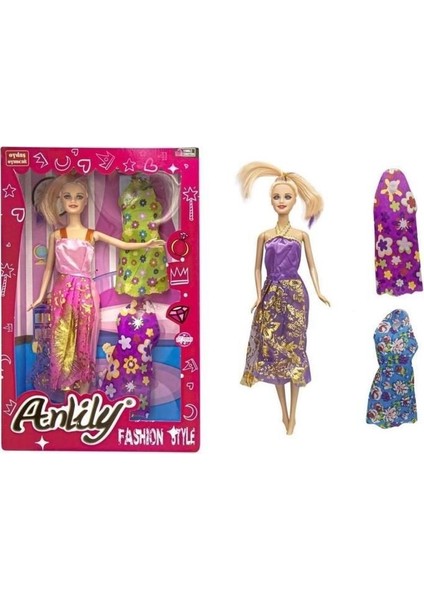 Anlily Yedek Elbiseli Bebek Seti - 02252 (Lisinya) fiyatları