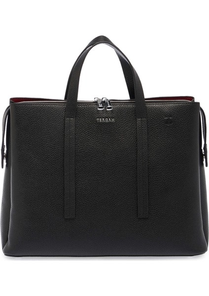 Siyah Hakiki Deri Kadın El Çantası - S25Y1BC80291-A41