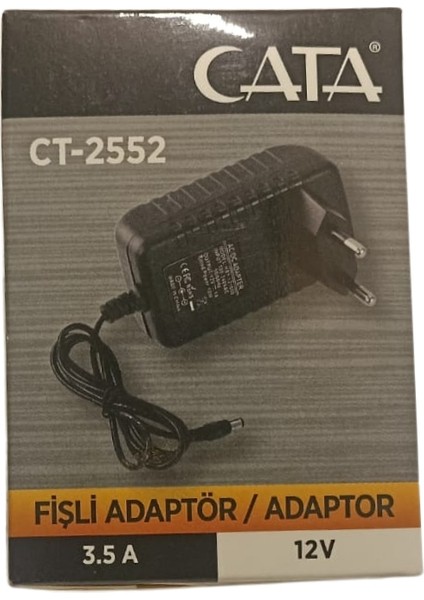 Cata 3.5 Amper 12 Volt Fişli Adaptör - CT-2552 fiyatları