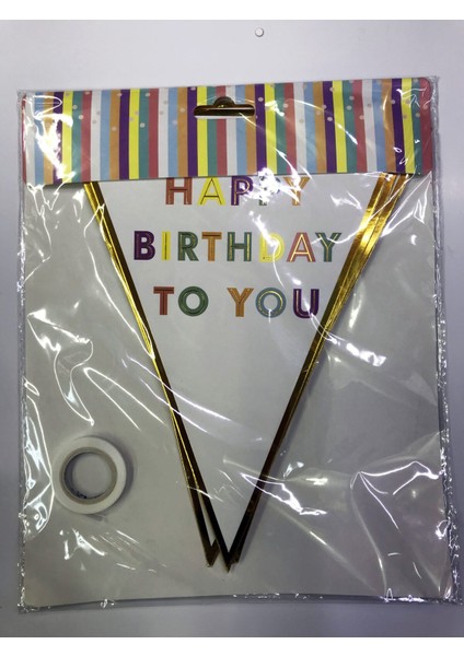 Happy Birthday To You Flama Bayrak Süs modelleri