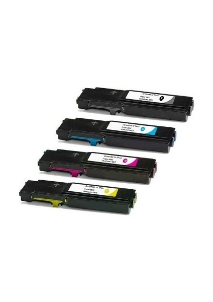 Xerox Phaser 6000 Muadil Toner Seti Tüm Renkler