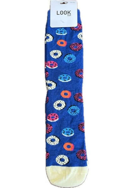Look Socks Unisex Desenli Soket Çorap