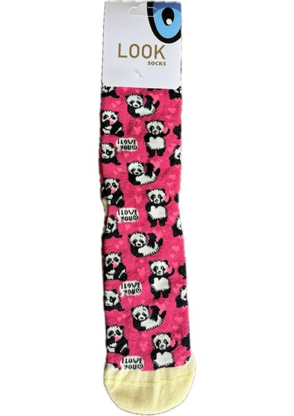Look Socks Unisex Desenli Soket Çorap