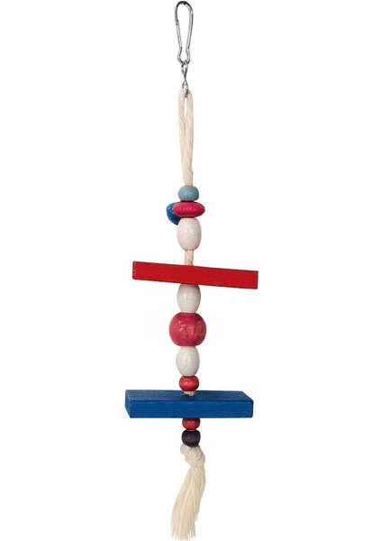 Askılı Renkli Boncuklu ve Dikdörtgen Kuş Oyuncağı 5-20 cm