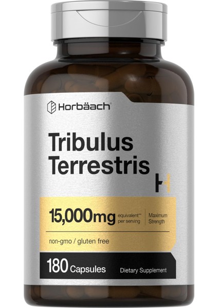 Horbäach Tribulus Terrestris 15000MG Per Serving 180 Caps
