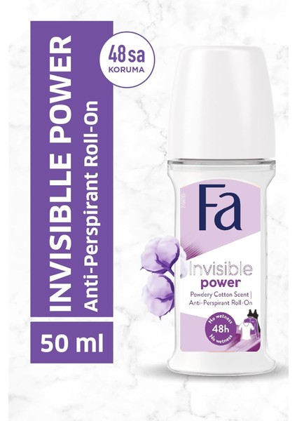 Roll-On Invisible Fresh 50 ml Kadın