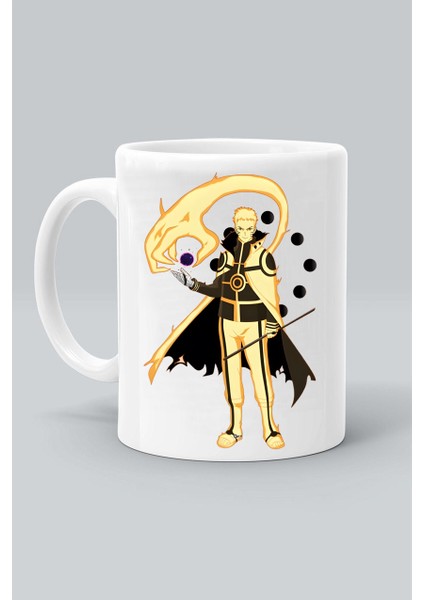 Naruto Karakter Anime Baskılı Beyaz Kupa Bardak