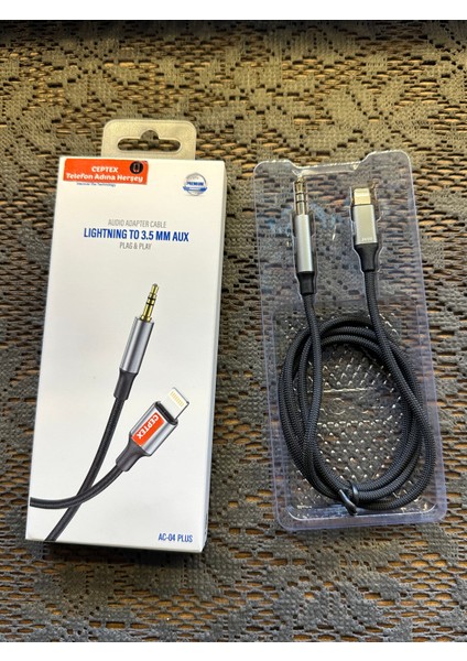 Iphone Lightning Aux Kablo 3.5mm Ses Kablosu Ac-04 Plus
