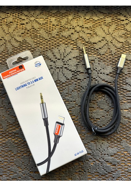 Iphone Lightning Aux Kablo 3.5mm Ses Kablosu Ac-04 Plus