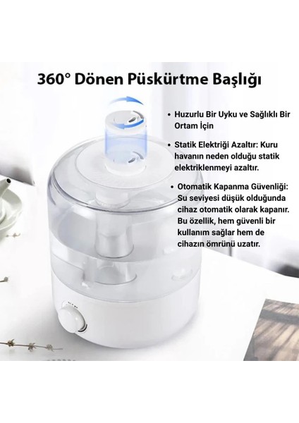2.5 lt Ultra Sessiz Hava Nemlendirici fiyatları