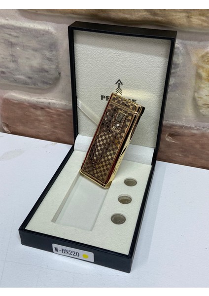 Promise Marka Sarı Gold Renk Pilli Model Kare Kare Desenli Çakmak fiyatları