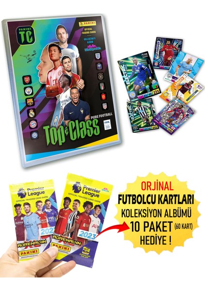 Futbolcu Kartları Koleksiyon Albümü 270 Kartlık (10 Paket Premier League Kart Hediyeli!)