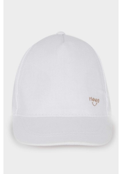 Kız Bebek Nakışlı Keten Karışımlı Cap Şapka D6882A525SM indirimleri