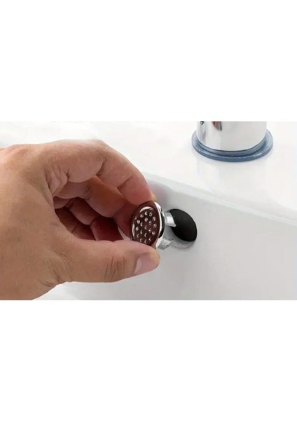 2 Adet Krom Mutfak Banyo Lavabo Musluk Taşma Halkası Drenaj Kapağı