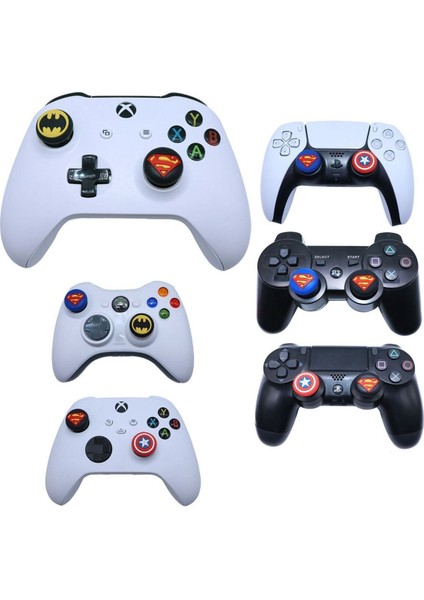 Desenli Sony Ps5/ps4/ps3 Analog Koruyucu Silikon Pad-Batman fiyatları