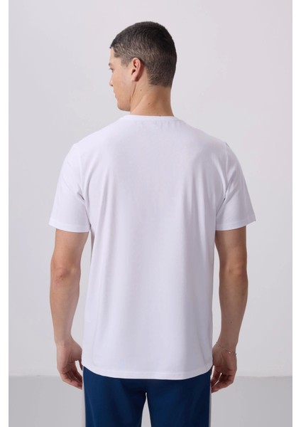 Beyaz Erkek Basic Kısa Kol Standart Kalıp O Yaka T-Shirt 87911 modelleri