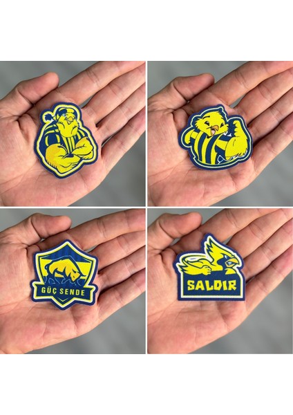 Ütü Ile Yapışan 4 Adet Örme Kumaş Arma Yırtık Kapatıcı Pratik Yama Tekstil Patch