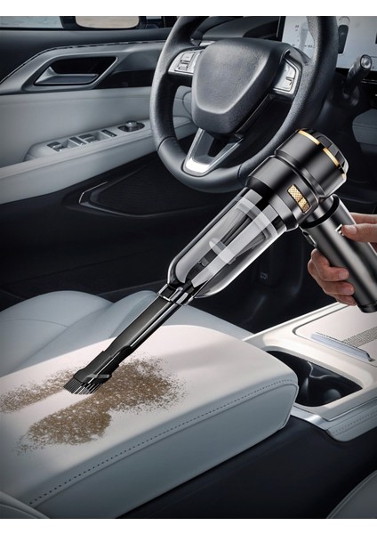 Güçlü Vakumlu Oto Süpürgesi Elektrik Süpürgesi Şarjlı El Süpürgesi Çok Fonksiyonlu 3 Kademeli Araba Süpürgesi 15000PA Güçlü Oto Süpürge Araç Süpürge Araç Süpürgesi